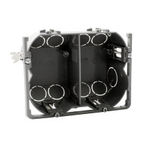 Forfradåse t/stikkontakt grå 2 x 1,5-modul - Elworks